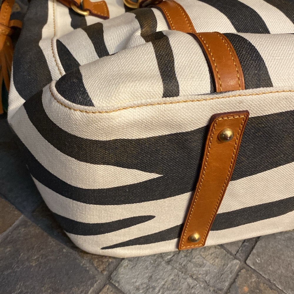 Dooney And Bourke Zebra Canvas Bag - image 7